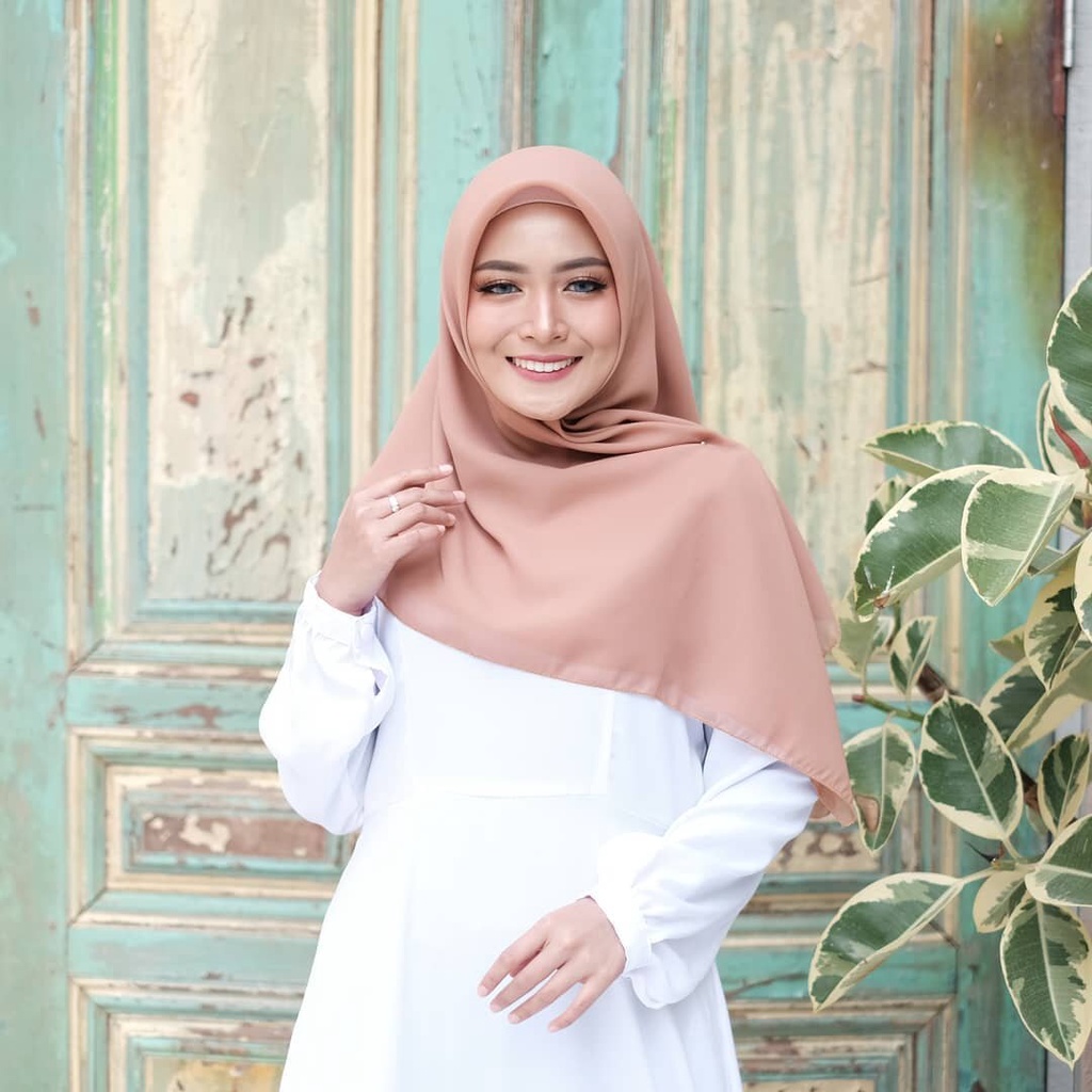 Fashion Official HIJAB BELLA SQUARE / BELLA SQUARE / HIJAB POLLYCOTTON MOCCA PREMIUM