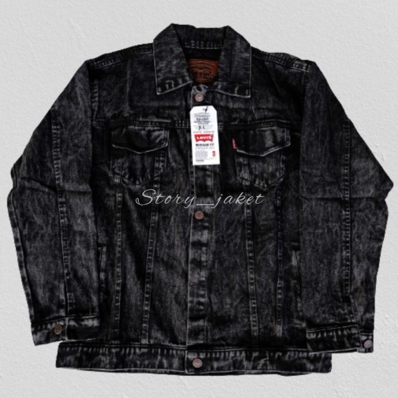 codstore - JEANS SANDWASH PREMIUM BLACK PRIA WANITA MURAH