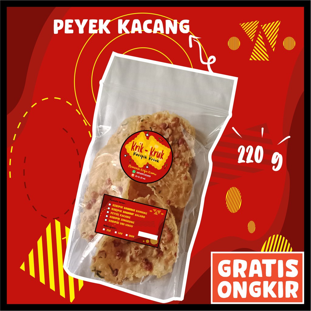 

Keripik Peyek Kacang (220 gram)