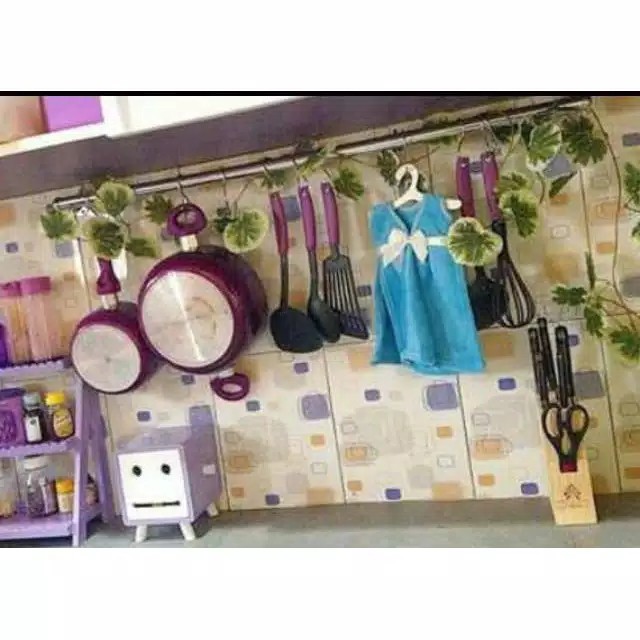 Limited Rak Gantungan Dapur Stainless Rel Dapur Stainless Gantungan Panci