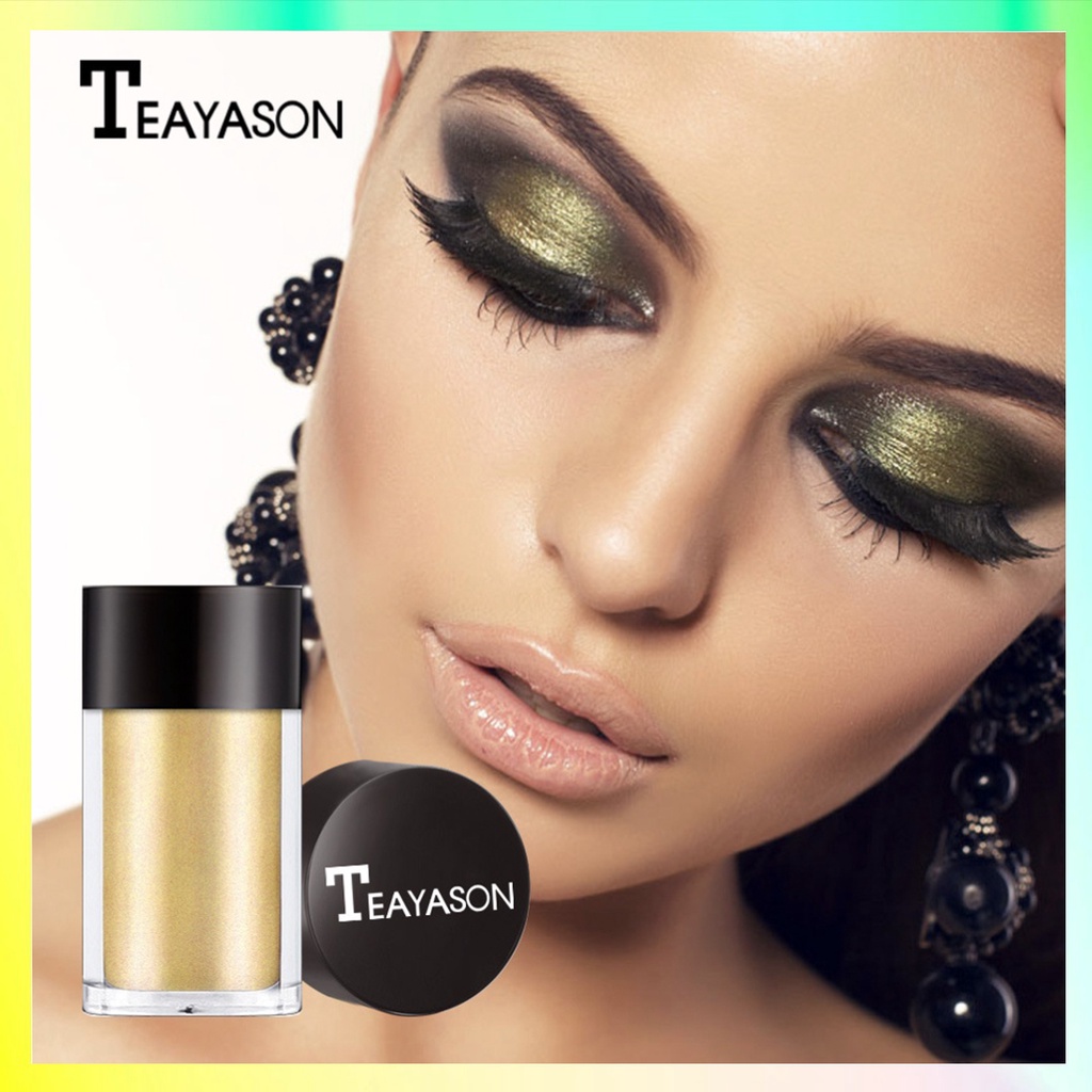 TEAYASON Eyeshadow Glitter Eye Shadow 8 Warna High Shine Durable TD008