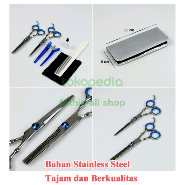 Set Alat Gunting Rambut Alat Cukur Rambut Barbershop