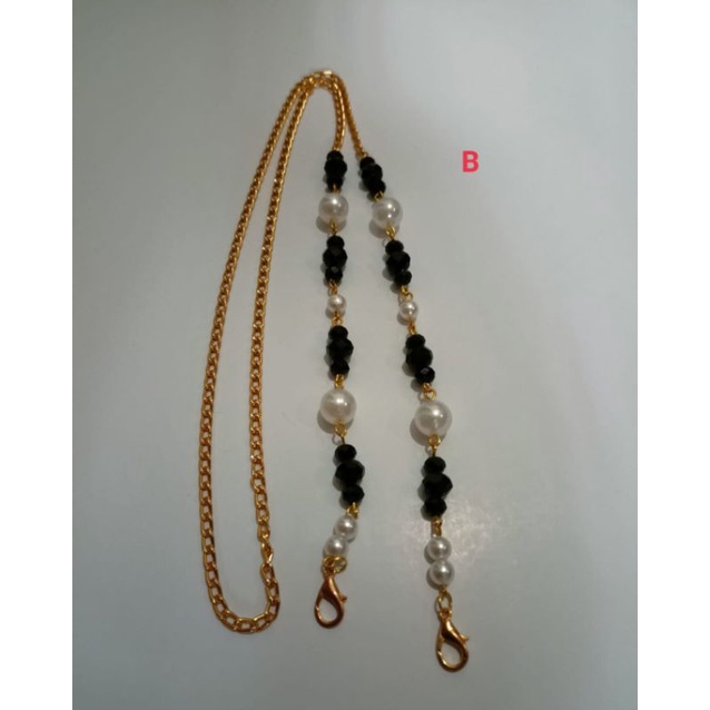 strap masker/tali masker/tali masker mutiara