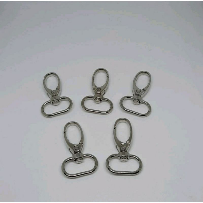 Cantelan / Kew Kew / Pengait Tali / Kait Tas Hook Besi 2 cm / Aksesoris tas import nikel