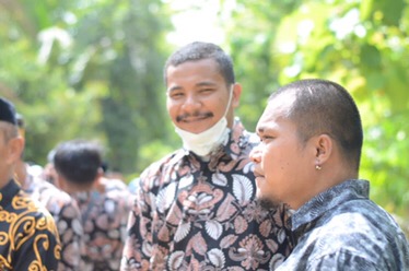 Sarimbit Setelan Batik Couple Andhara Brokat  Syari Modern Kekinian
