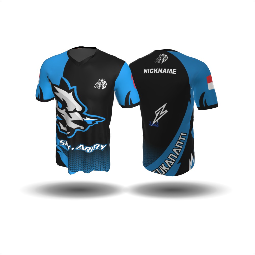 Custom Jersey Gaming Mobile Legend Printing (Satuan Free Desain)