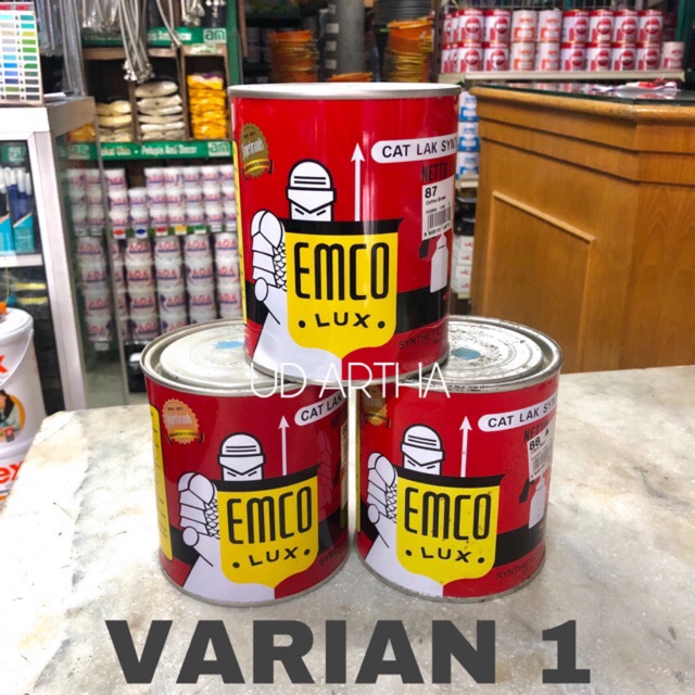 

Cat EMCO VARIAN 1 - Cat Kayu dan Besi / Cat Lak Synthetis 1 KG - Hitam putih 28 31 32 33 34 35 39 42