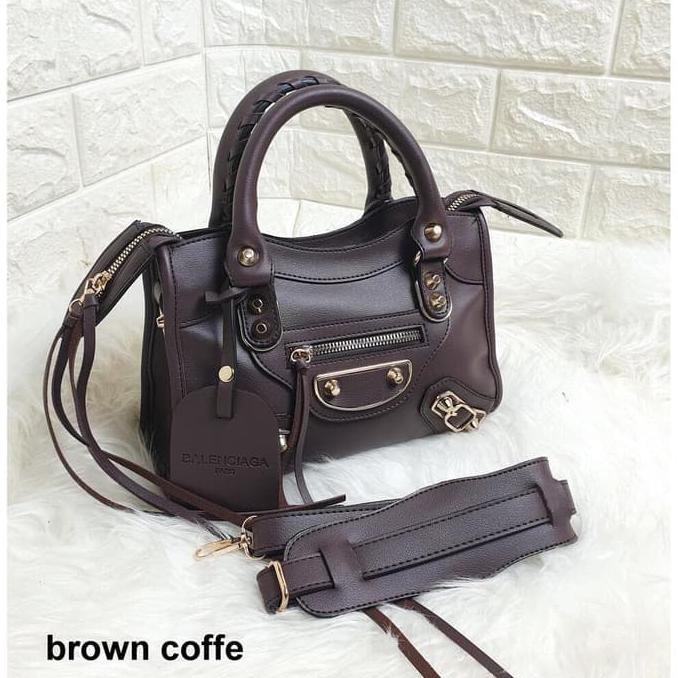 promo tas batam tas wanita import tas balenciaga classic city mini bag - black terbaru