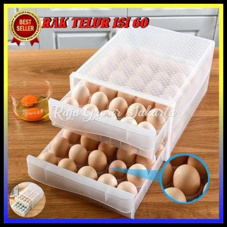 

Kotak Telur Box Egg Organizer 60 Sekat 2 Susun-100256