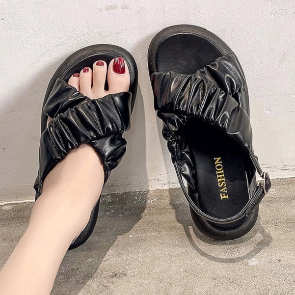 Sendal Tali Wanita 010750 Sandal Import Wanita Kxs Tali Belakang