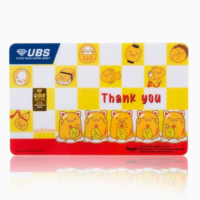 untng bersama Gudetama Thank you