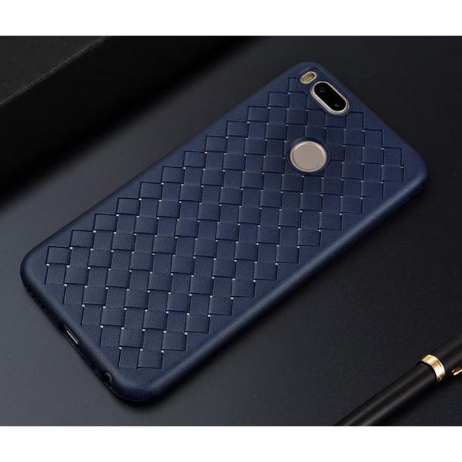 CASE XIAOMI MI A1 MI 5X MIA1 MI 5X SOFT COVER CASING TPU LEATHER WOVEN