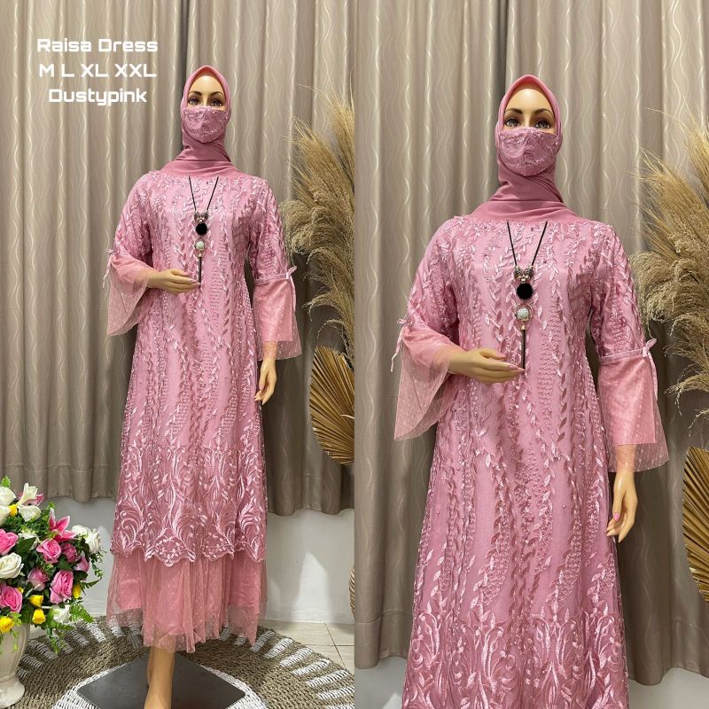 Raisa Dress NF / Gamis Kebaya Modern / Dress Kondangan / Kebaya Modern