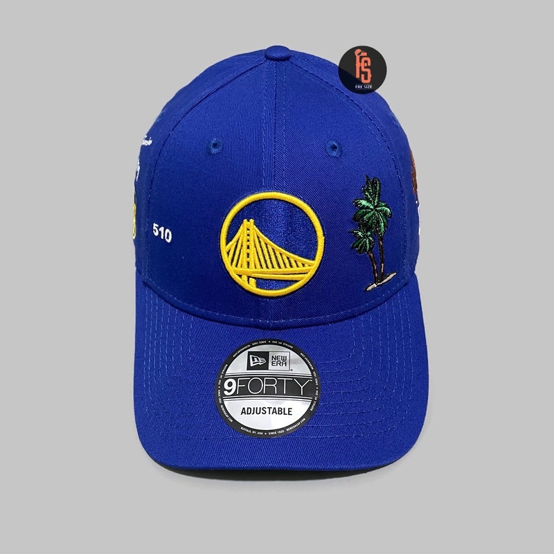 TOPI NEW ERA ORIGINAL CITY LOGOS GOLDEN STATE WARRIORS BLUE