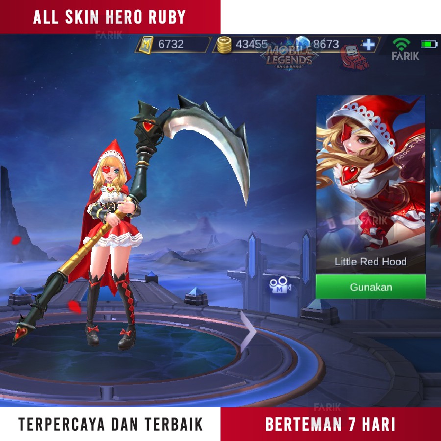 Gift Skin Ruby Mobile Legends Pilih Skin Hero Favorit Resmi Terbaik Termurah Shopee Indonesia