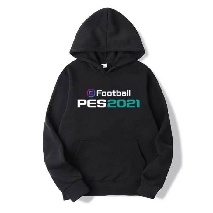 JAKET HOODIE TERBAIK PES2021 PES 2021 POLOS CUSTOM INDONESIA GAME MURAH / JACKET HOODIE TERBAIK