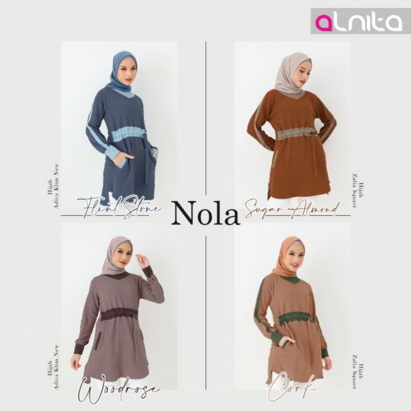 TUNIK ALNITA NOLA ATASAN ALNITA NOLA FASHION MUSLIM