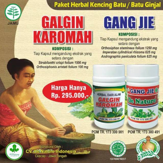 OBAT BATU EMPEDU BATU GINJAL KENCING BATU - GALGIN KAROMAH GANG JIE DENATURE