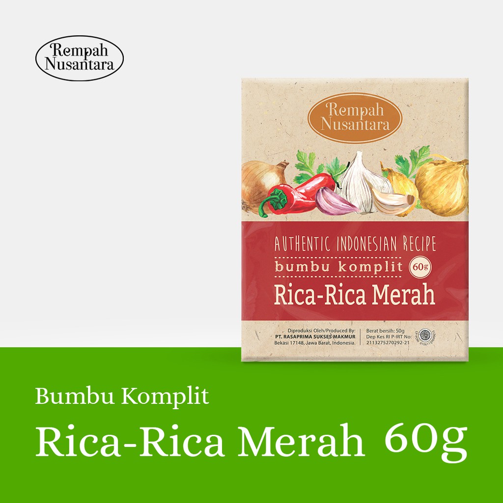 

Seriboe Rempah Nusantara Bumbu Rica-Rica Merah 60 Gram