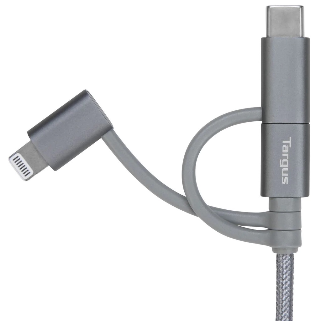 Kabel Data Targus ACC1011 USB A to MicroUsb USB-C Lightning MFI 1.2M