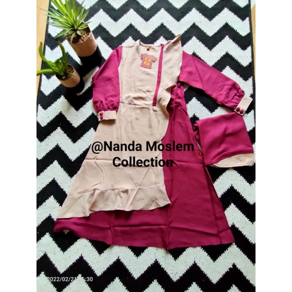 Gamis Anak KEKE Size 1~12 Zeba Series 2105