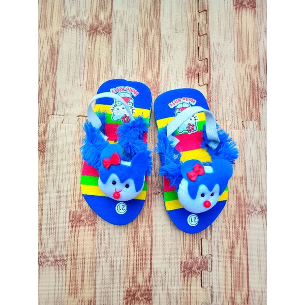 [1-3 TAHUN] Sandal Jepit Anak Perempuan Pelangi Sendal anak cewe / SANDAL BABY KIDS BONEKA / SANDAL PREWALKER BAYI BONEKA