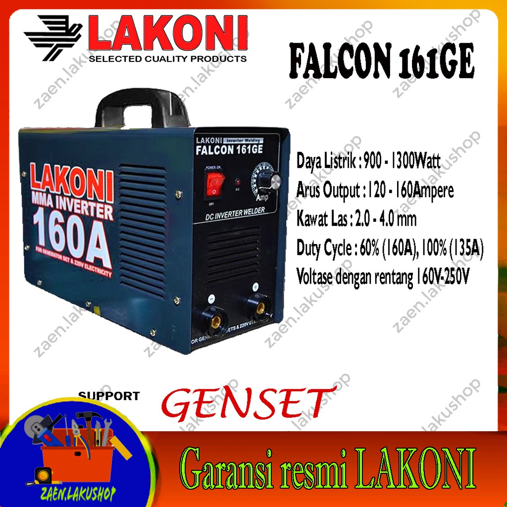 (COD) mesin las LAKONI FALCON 161GE 160A support GENSET