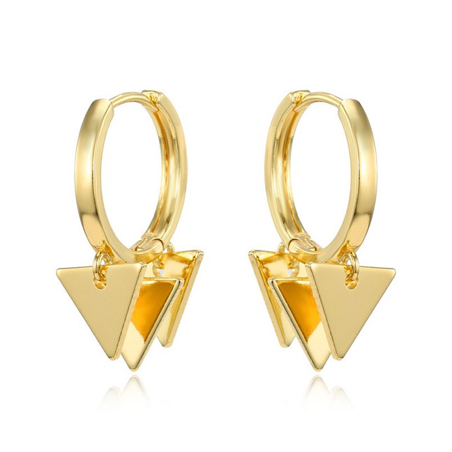 LRC Anting Tusuk Fashion Triangle Geometric Earrings D46079