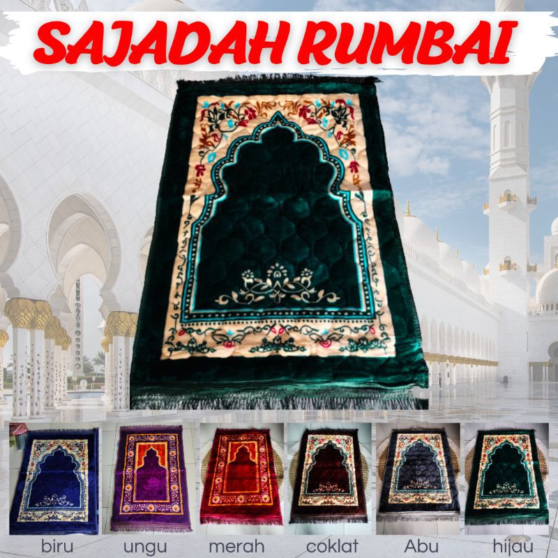 sajadah besar Rumbai / sajadah empuk tebal