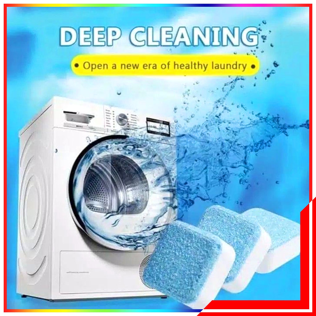 Paket 3 Pcs Tablet Pembersih Mesin Cuci / Sabun Pembersih Mesin Cuci / Washing Machine Cleaner