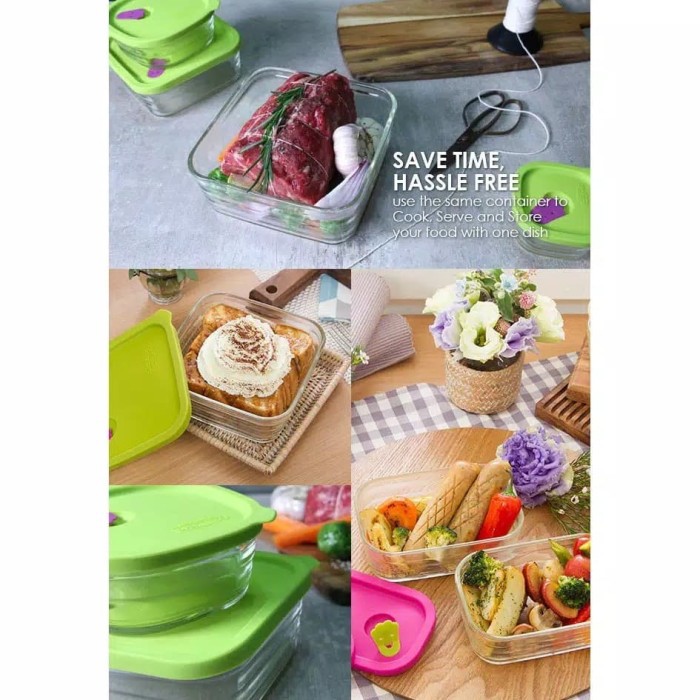 Ready - Lock&Lock & Lock N Lock Locknlock Oven Wave Glass Rectanguler Tempat