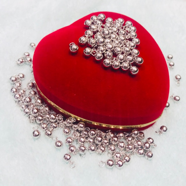 Lonceng silver925/lapis mas putih