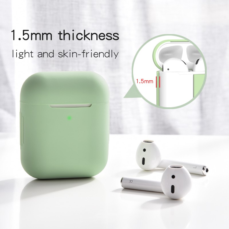 [HANYA SOFT CASE] Airpods Gen 1 / Gen 2 Polos Plain Simple i12 i11 Inpods 12 TANPA AIRPODS