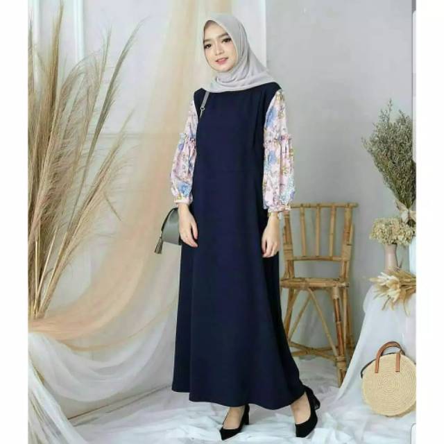 Huzra dress baju gamis pakaian wanita fashion muslim