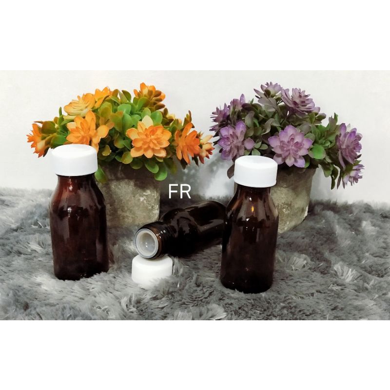 botol kaca coklat 60ml botol amber 60ml