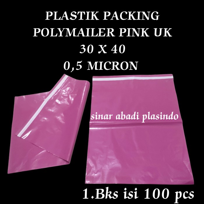 

Ginger- polymailer uk 30x40(100pcs),plastik packing Lem, silver Plastik Lem - HITAM 30X40