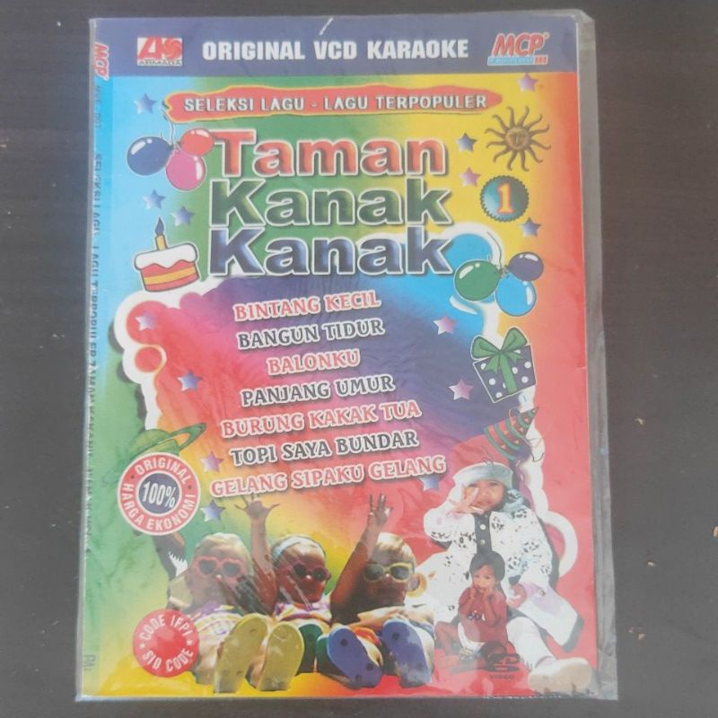 VCD KARAOKE ORIGINAL SELEKSI LAGU-LAGU TERPOPULER TAMAN KANAK-KANAK VOL.1