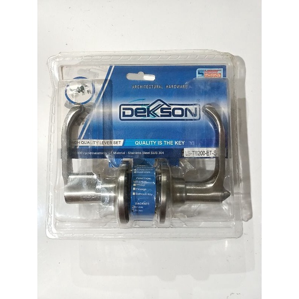 Handle Kunci Bulat pintu Dekson LS T6200 ET SSS / Kunci bulat pintu kamar mandi gagang Dekson