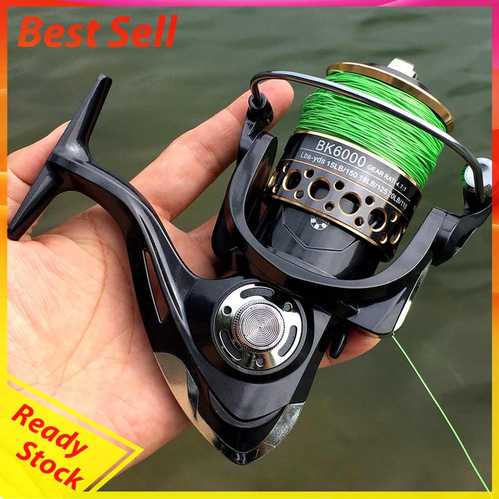 BK 13BBs Right Left Hand 5.2/1 / 4.7/1 Metal Line Cup Spinning Fishing Reel