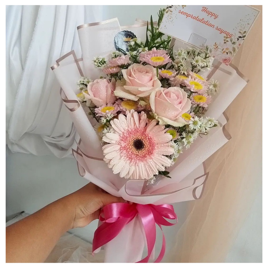 flower medan buket bunga mawar asli buket fresh flower buket wisuda flower bucket medan
