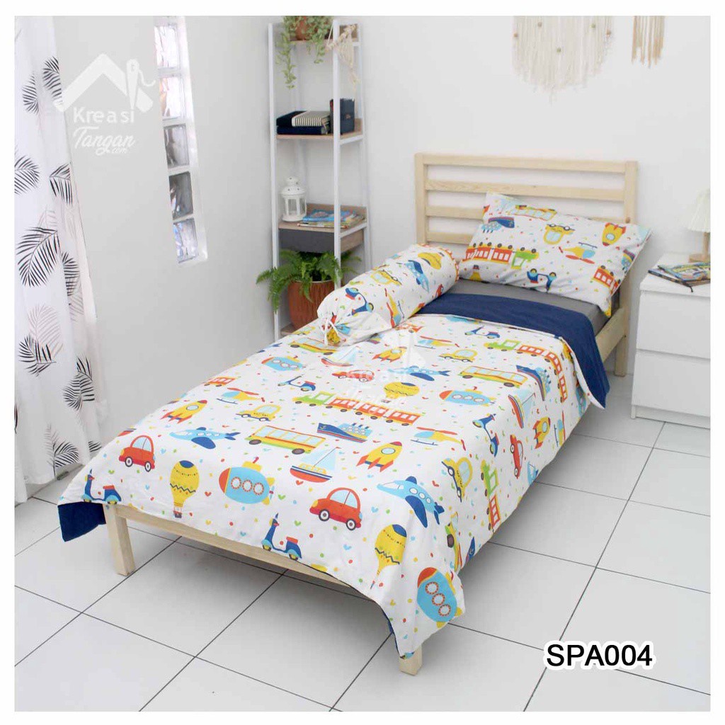 SET BED COVER ANAK KANCING + BEDCOVER SPA004