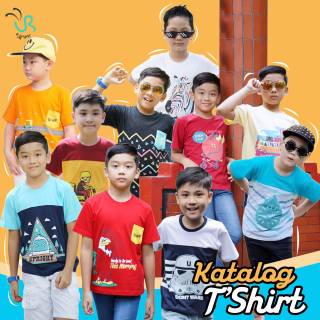 UPRIGHT Kaos  Anak Cowok 6 12 tahun TSHIRT 2LAYER 