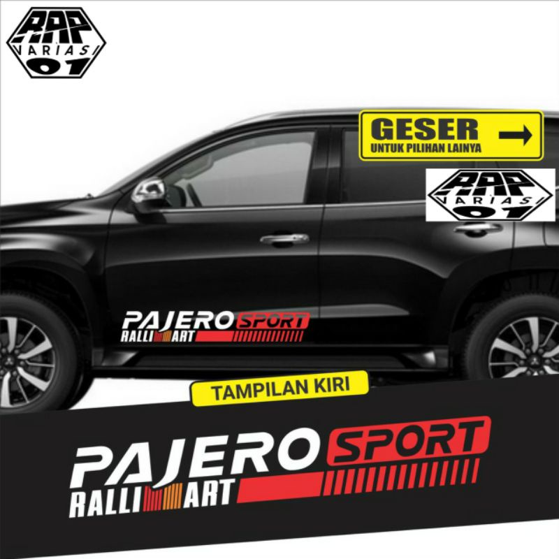 stiker pintu mobil Pajero, stiker pintu mobil