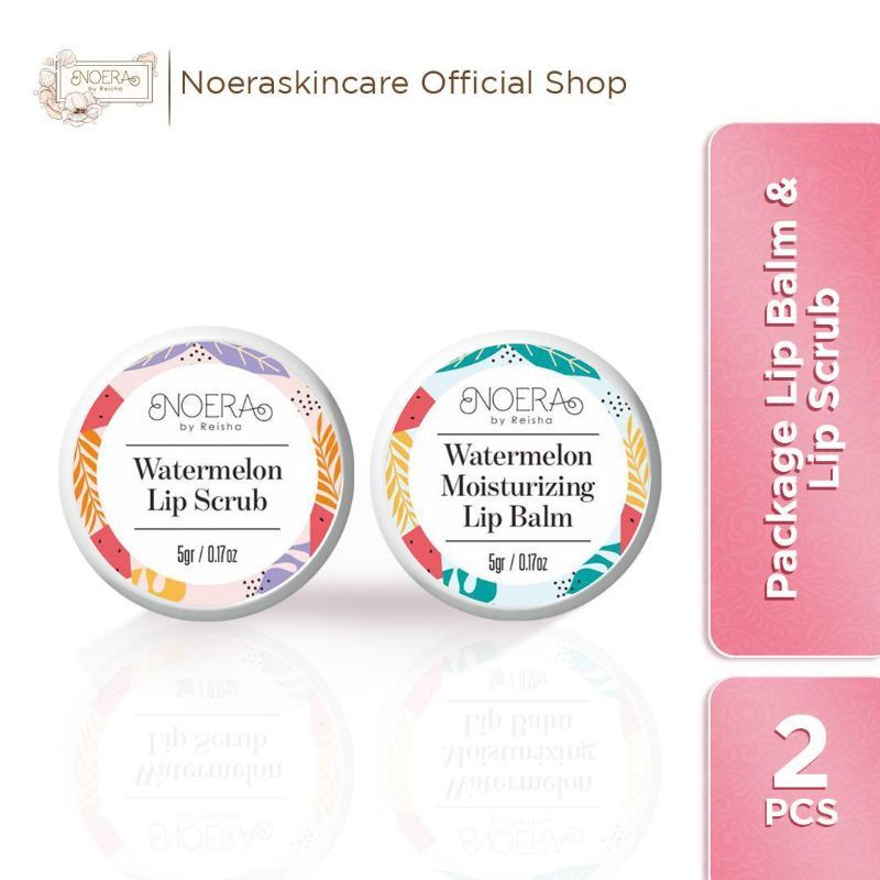 [BPOM] Noera Watermelon Lip Balm | Lip Scrub