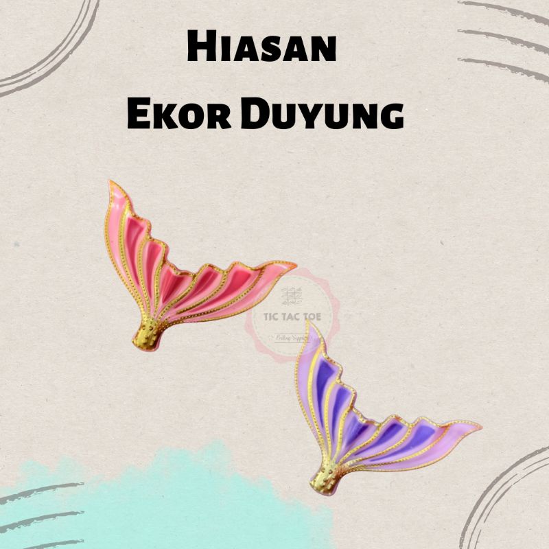 Hiasan Cake Topper Ekor Duyung