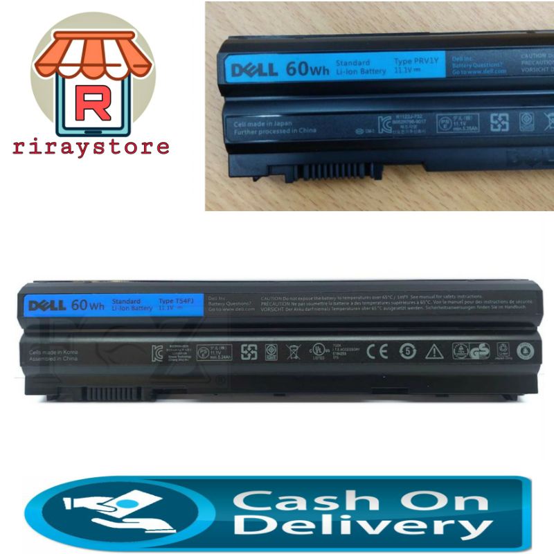 BATERAI BATRE ORIGINAL DELL Latitude E5420 E5520 E6420 E5530 E6430 E6120 E5430 E6520 E6530 T54FJ