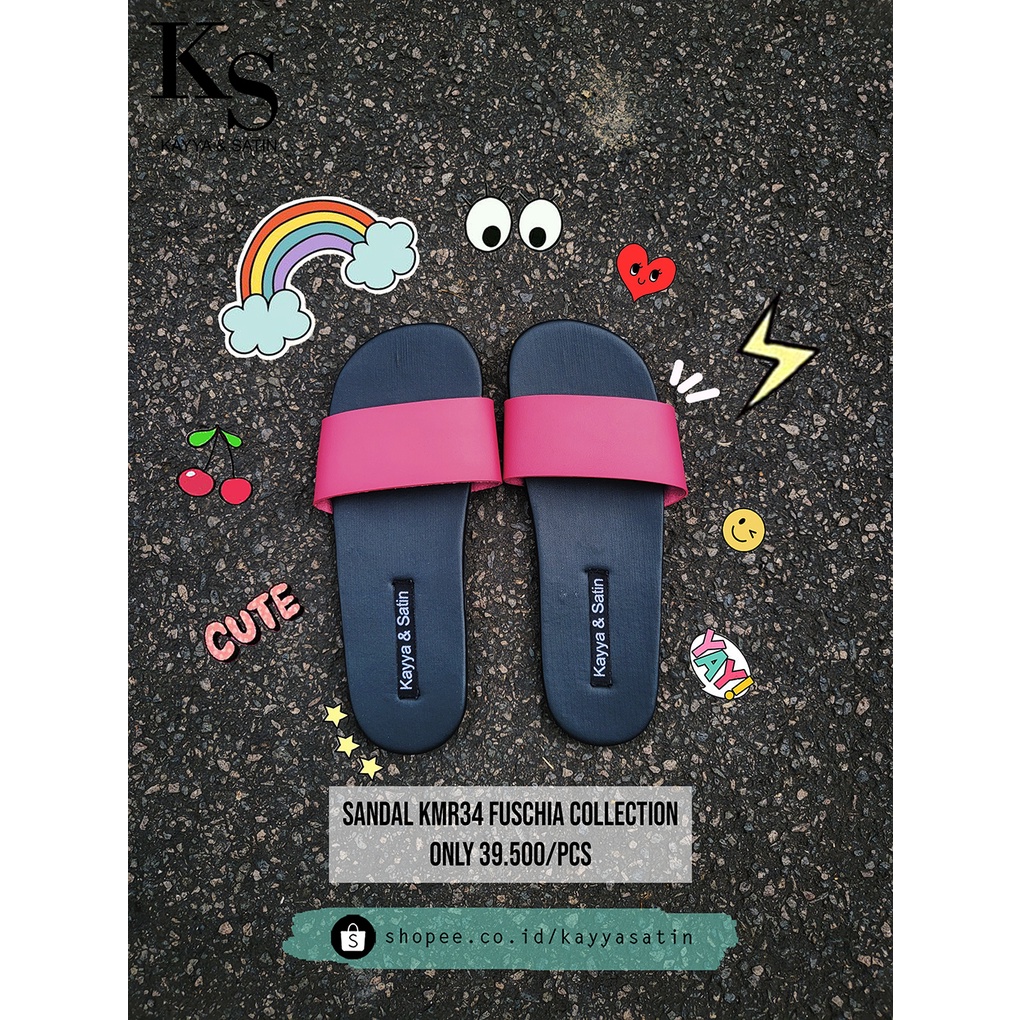 SANDAL KODE KMR34 FUSHCIA COLLECTION