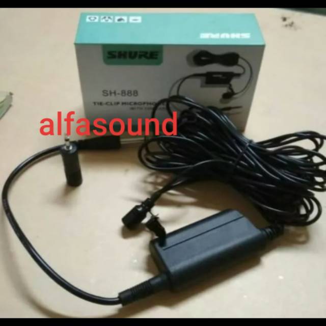 MIC JEPIT SHURE SH-888 MICROPHONE KANCING SH 888 SH888