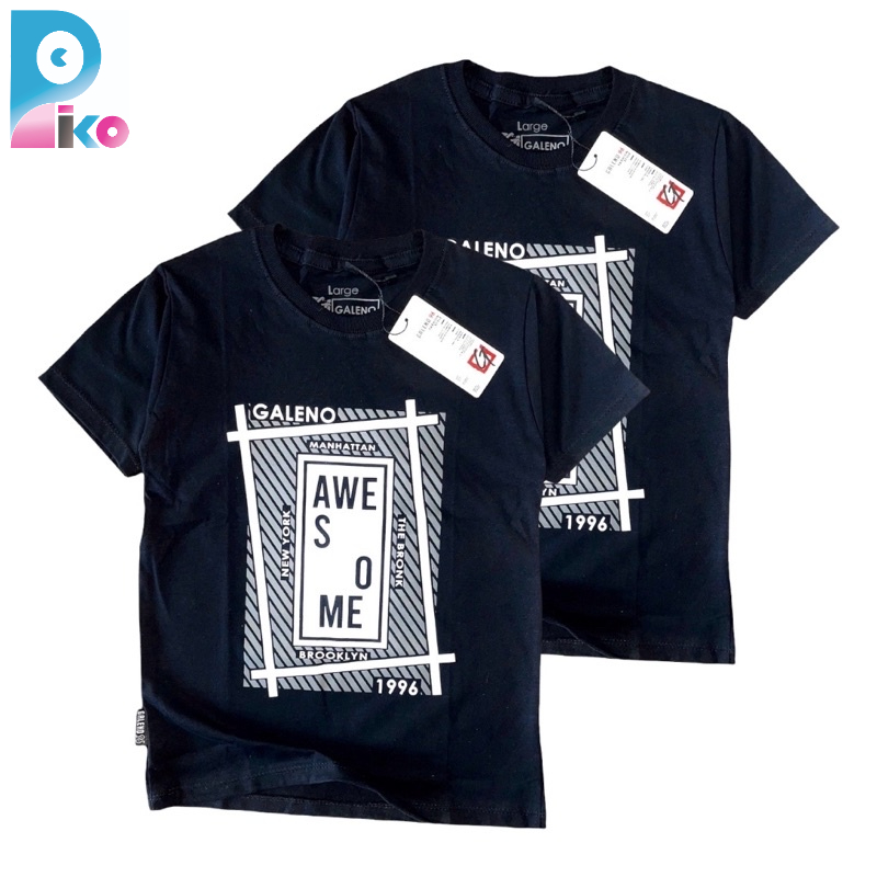 Piko kaos  anak laki laki  usia 1-12 tahun bahan katun combed 30s