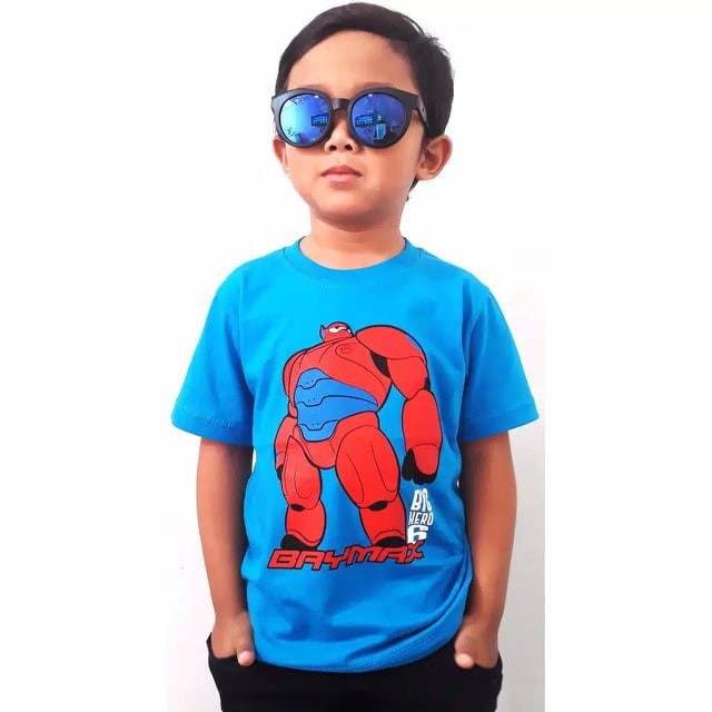 Kaos Karakter cartoon ROBOT anak / BAYMAX